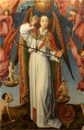 Archange Saint Michel-Polyptyque du jugement dernier roger van der Weyden Beaune